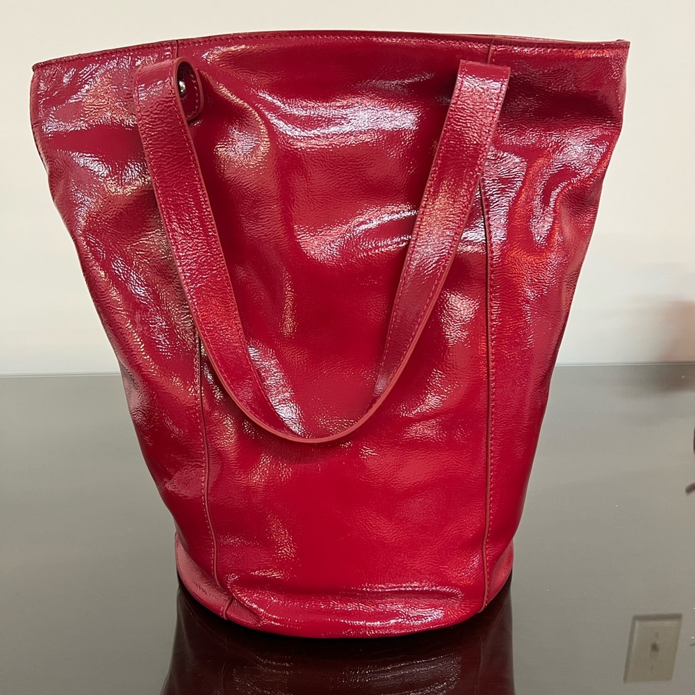 Barr + Barr Red Bucket Purse, New